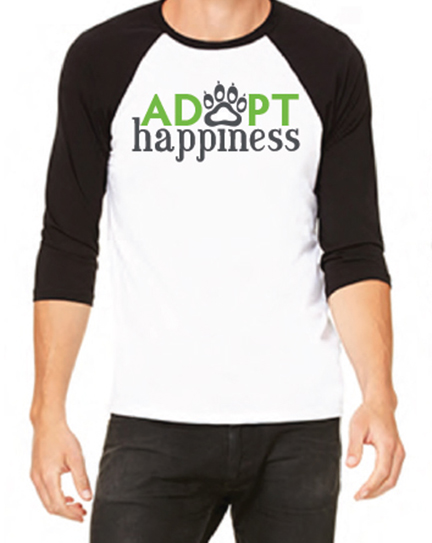 Adopt Happiness Jersey Tee Front