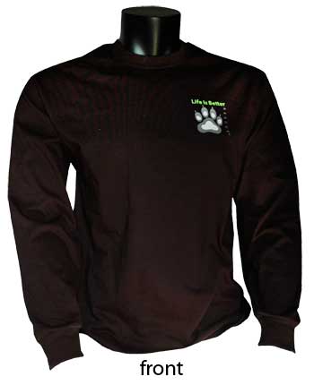 Black L/S Tee Front