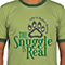 Snuggle is Real Green Tee Front